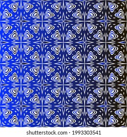 Geometric vector pattern with blue and black gradient. simple ornament for wallpapers and backgrounds.