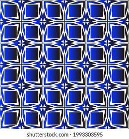 Geometric vector pattern with blue and black gradient. simple ornament for wallpapers and backgrounds.