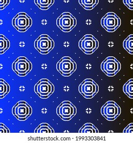 Patrón vectorial geométrico con gradiente azul y negro. decoración sencilla para tapices y fondos.
