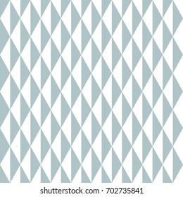 Geometric vector pattern with blue and white triangles. Geometric modern ornament. Seamless abstract background