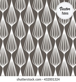 Geometric vector pattern, pattern by stripe monochrome stylish
