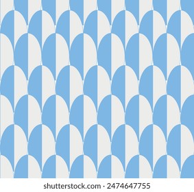 geometric vector pattern, in a collection of triangles, circles, squares