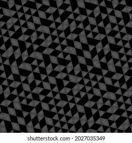 Geometric vector pattern with dark triangles. Geometric modern ornament. Seamless abstract dark background