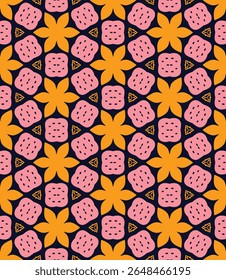 geometric vector pattern, decorative seamless design, abstract pattern, retro pattern, fashion fabric ,surface design, vector pattern
