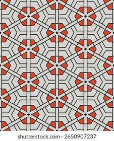 geometric vector pattern, decorative seamless design, abstract pattern, retro pattern, fashion fabric ,surface design, vector pattern