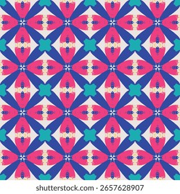 padrão vetorial geométrico, design decorativo sem emenda, padrão abstrato, padrão retro, tecido de moda, design de superfície, padrão vetorial, papel de parede