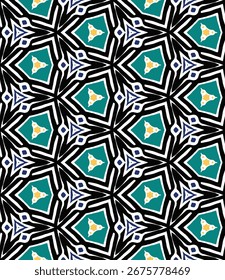 padrão vetorial geométrico, design decorativo sem emenda, padrão abstrato, padrão retro, tecido de moda, design de superfície, padrão vetorial, papel de parede