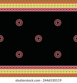 Geometric vector pattern, ethnic style, native background, carpet pattern