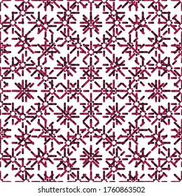 Geometric Vector pattern. Form a line Hipster fashion Memphis style.