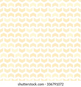 Geometric vector pattern with golden arrows. Seamless abstract background