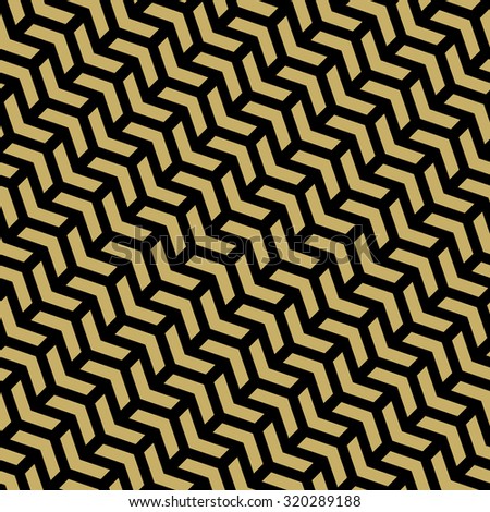 Geometric vector pattern with golden arrows. Seamless abstract background Stock photo © 
