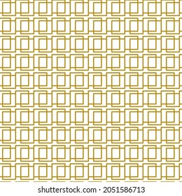 Geometric vector pattern with golden rectangle on white background. Seamless abstract background.