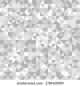 Geometric vector pattern with gray triangles. Geometric modern ornament. Seamless abstract background