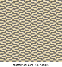 Geometric vector pattern with grey and golden triangles. Geometric modern ornament. Seamless abstract background