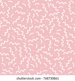 Geometric Vector pattern. Hipster fashion Memphis style.