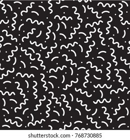 Geometric Vector pattern. Hipster fashion Memphis style.