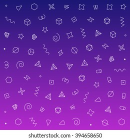 Geometric vector pattern. Vector illustration with geometric elements
