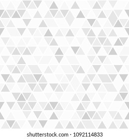 Geometric vector pattern with light triangles. Geometric modern ornament. Seamless abstract background