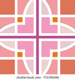 Geometric vector pattern in modern stylish texture, abstract background, wrapping paper, fashion style, trendy fabric, simple ornament, tissue samples for design