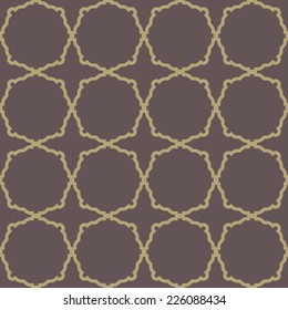 Geometric vector pattern with oriental elements. Seamless background. Abstract texture