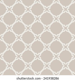 Geometric vector pattern with oriental elements. Seamless grill with pastel abstract ornament