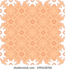 Geometric vector pattern with Pale yellow color with red dots. simple ornament for wallpapers and backgrounds.