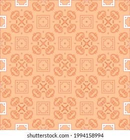 
Geometric vector pattern with Pale yellow  color with red dots. simple ornament for wallpapers and backgrounds.