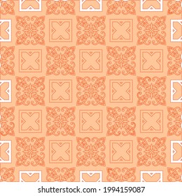 
Geometric vector pattern with Pale yellow  color with red dots. simple ornament for wallpapers and backgrounds.