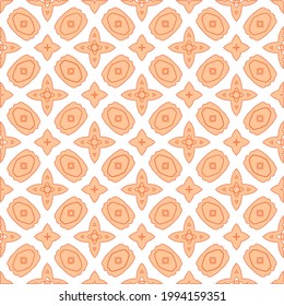 Geometric vector pattern with Pale yellow color with red dots. simple ornament for wallpapers and backgrounds.