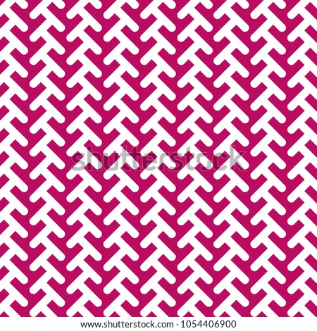 Geometric Vector Pattern. Pink and white Background. Eps10 Vector.
