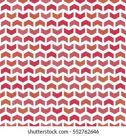 Geometric vector pattern with purple arrows. Geometric modern ornament. Seamless abstract background.