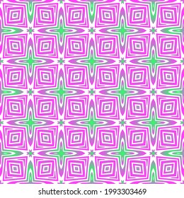 Geometric vector pattern with purple and green gradient. simple ornament for wallpapers and backgrounds.
