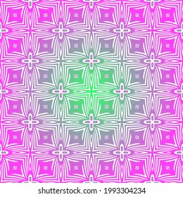 Geometric vector pattern with purple and green gradient. simple ornament for wallpapers and backgrounds.