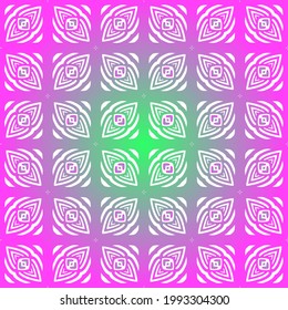 Patrón vectorial geométrico con gradiente púrpura y verde. decoración sencilla para tapices y fondos.
