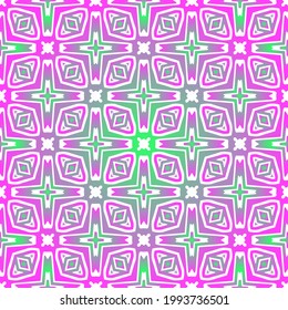 Geometrisches Vektormuster mit violettem und grünem Farbverlauf. schlichte Verzierung für Wallpaper und Hintergründe.