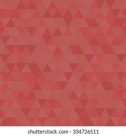 Geometric vector pattern with red triangles. Seamless abstract background