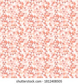 Geometric vector pattern with red and white triangles. Geometric modern ornament. Seamless abstract background