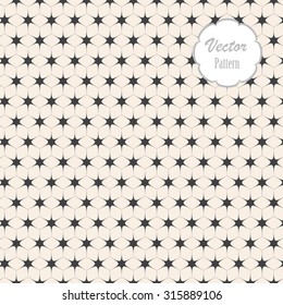 Geometric Vector pattern, repeating with abstract stars