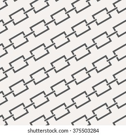 Geometric Vector Pattern, repeating abstract chain