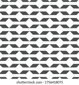 Geometric vector pattern, repeating diamond shape linked with triangle shape on background. Pattern is clean for fabric, wallpaper, printing. Pattern is on swatches panel.