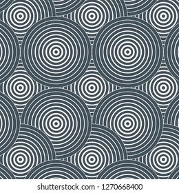 geometric vector pattern, repeating linear circles overlap each, pattern is on watches panel.