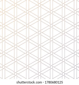 Geometric vector pattern, repeating linear hexagon and triangle.  monochrome stylish. pattern is clean for fabric, wallpaper, printing. Pattern is on swatches panel.