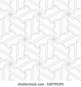 Geometric vector pattern, repeating rectangles circles on hexagon element, pattern background