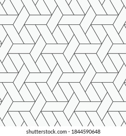 Geometric vector pattern, repeating seamless Hexagon Weave Background Pattern. Pattern is clean for fabric, wallpaper, printing. Pattern is on swatches panel.