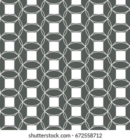 geometric vector pattern, repeating square shape and circle. pattern is on swatches panel