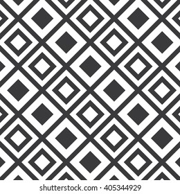 Geometric vector pattern, repeating stripe diamond shape, bold and stripe diamond shape on square shape, stylish monochrome