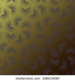 Geometric vector pattern, repeating triangle on hexagon stripe. Monochrome stylish texture. Clean design for fabric wallpaper painted. Pattern is on swatches panel