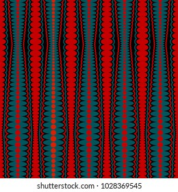Geometric vector pattern in retro style, modern stylish texture, abstract background, wrapping paper, 60s, 70s fashion style, trendy fabric, simple ornament, template, sketch for design