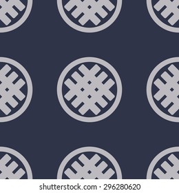 Geometric vector pattern in retro style, modern stylish texture, abstract background, wrapping paper, 50s, 60s, 70s fashion style, trendy fabric, simple ornament, template, layout, sketch for design 