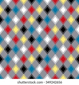 Geometric vector pattern in retro style, modern stylish texture, abstract background, wrapping paper, fashion style, geometric fabric template and layout for decoration and design